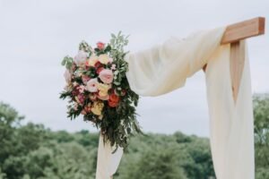 wedding decoration arch outdoors