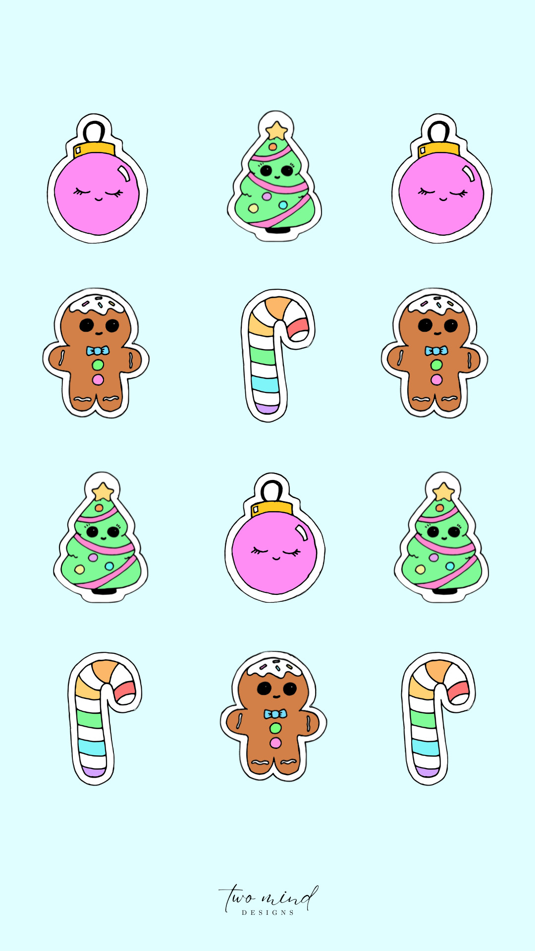 iphone screensaver - holiday items kawaii