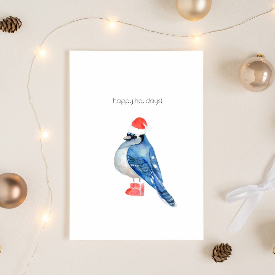 Christmas Santa Bluejay