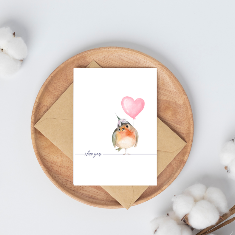 I love you heart card