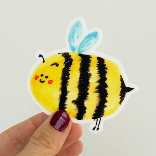 Cute bday Bee sticker